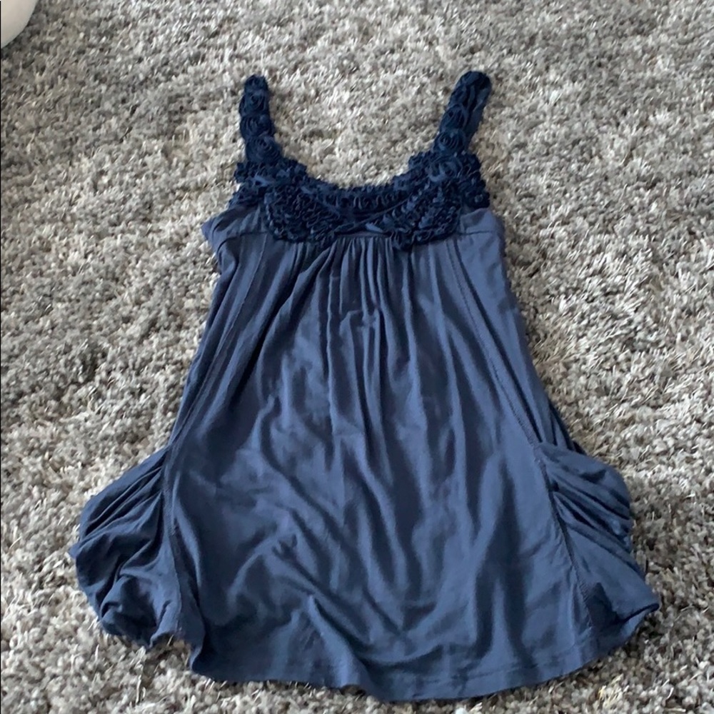 Navy blue top